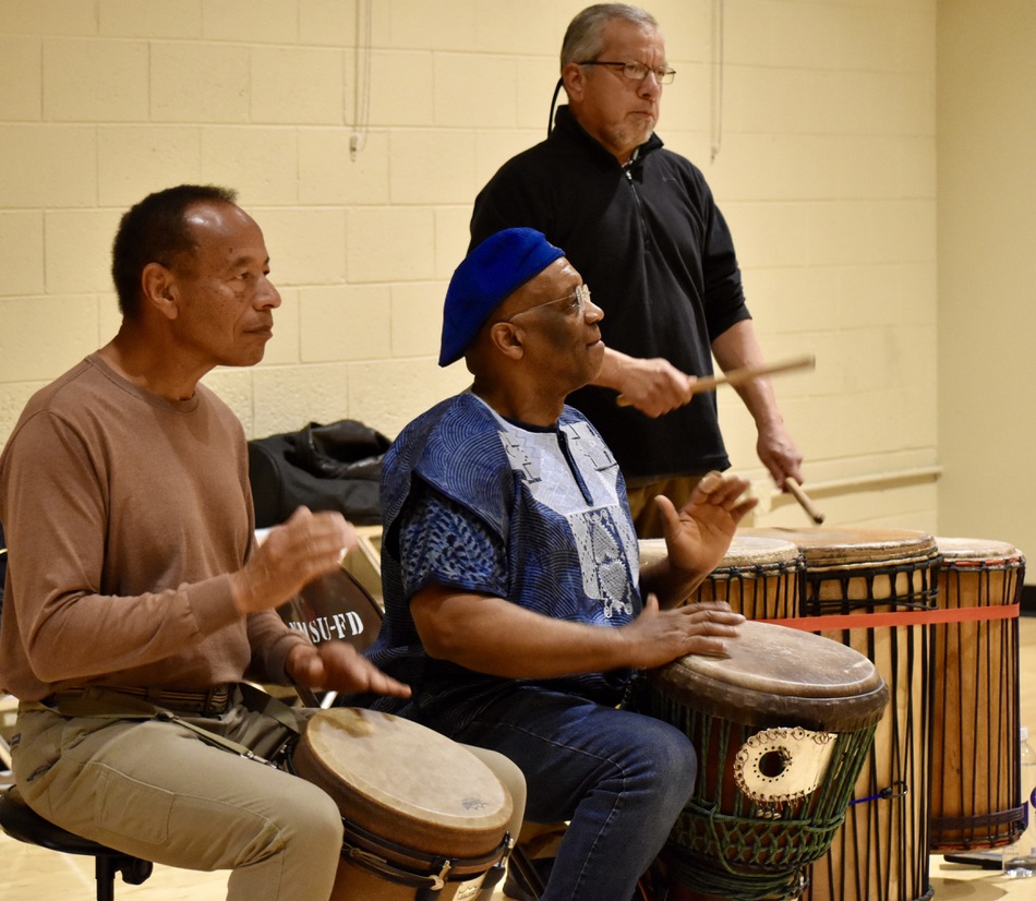 Drummers at the Creative Expression Event