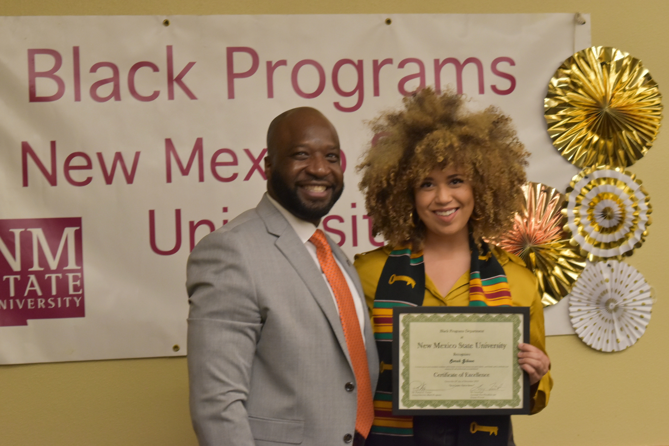 Dr. Patrick Turner and a Fall 2019 Graduate