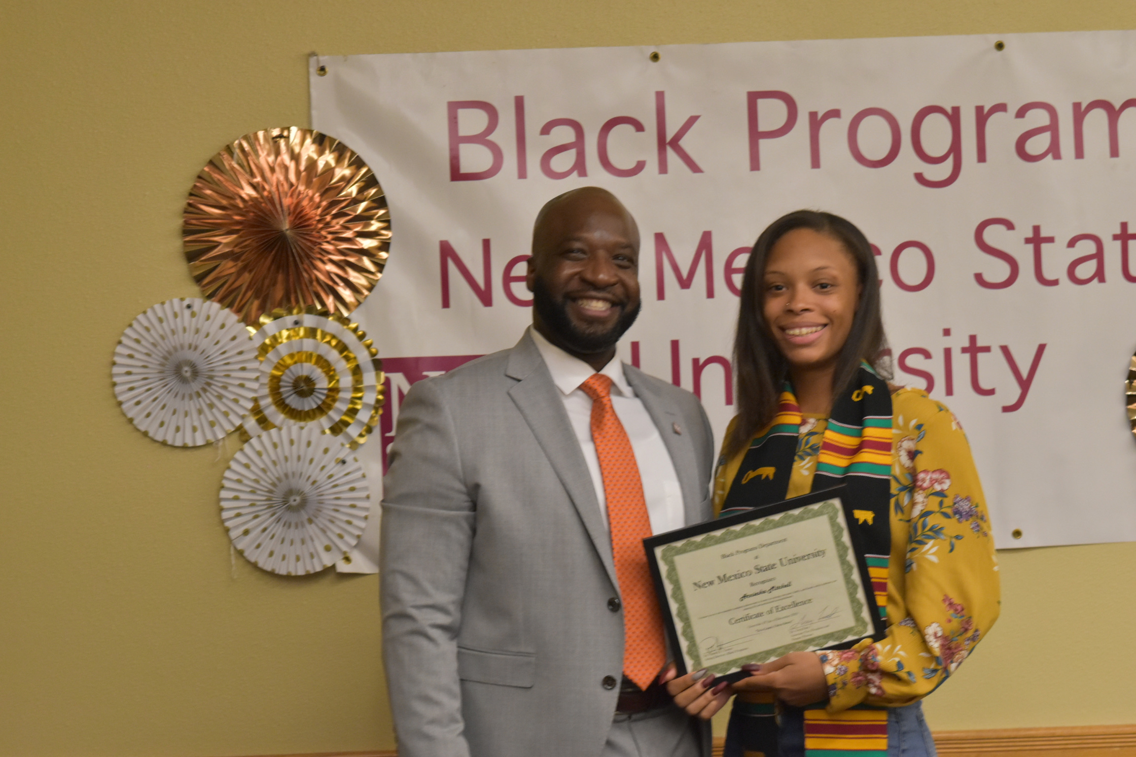 Dr. Patrick Turner and a Fall 2019 Graduate